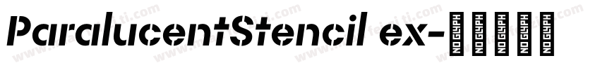 ParalucentStencil ex字体转换